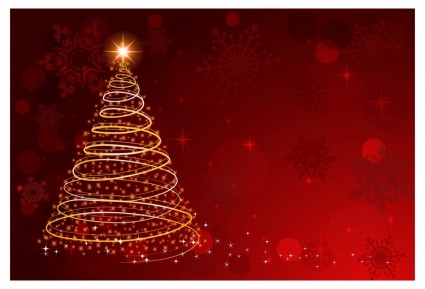 Abstract Glowing Christmas Tree Vector Art Vector abstract - Free ...