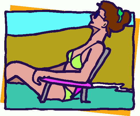 sunbathing_03 clipart - sunbathing_03 clip art