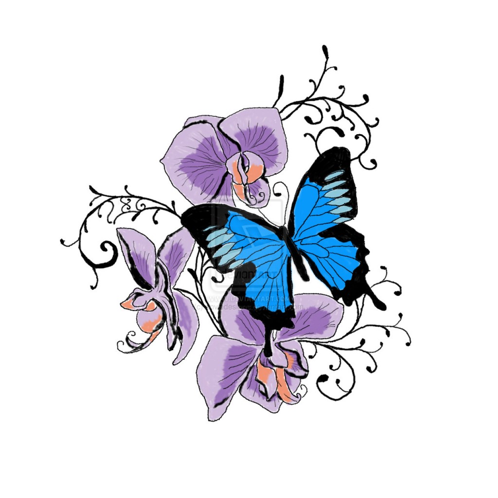 free butterfly tattoo designs to print