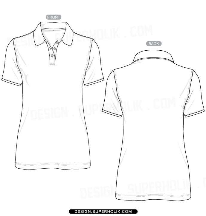 Polo Shirt Template @