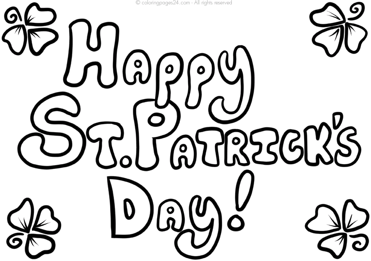 happy st.patricks day Colouring Pages