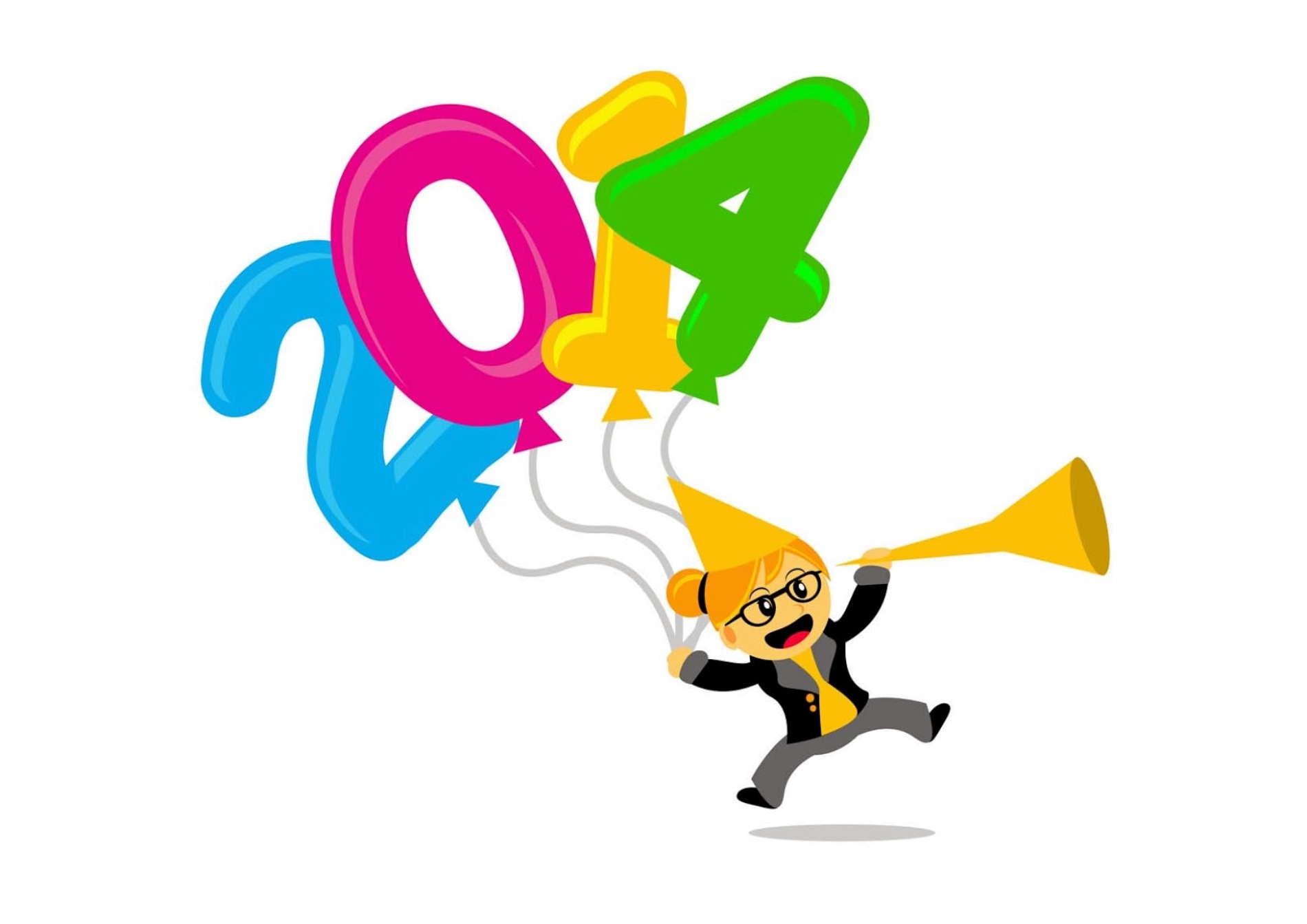 Happy New Year 2014 Clip Art Designs of 2014 Happy New Year
