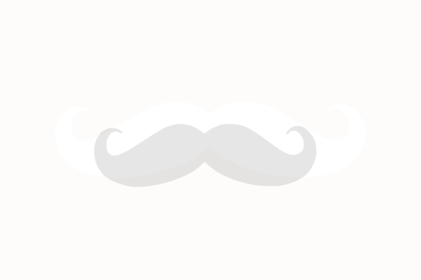 Grey Mustache clip art - vector clip art online, royalty free ...