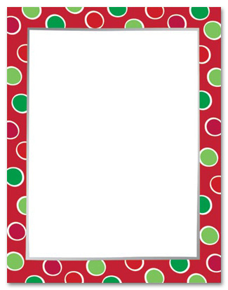 Dots On Red Christmas Stationery, 12759