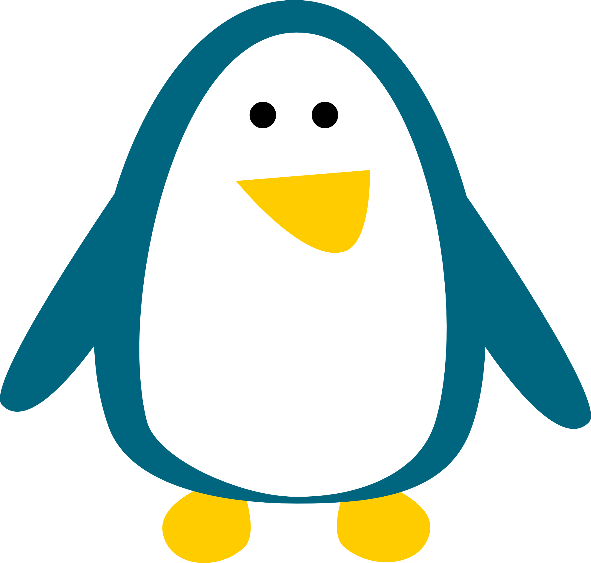 clipartist.net » Clip Art » penguin 2 linux scallywag March ...