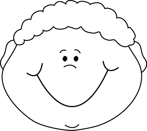 Kid Face Clipart Black And White | Clipart Panda - Free Clipart Images