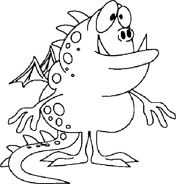 Funny Monster Coloring Pages For Kids | Coloring Pages Trend