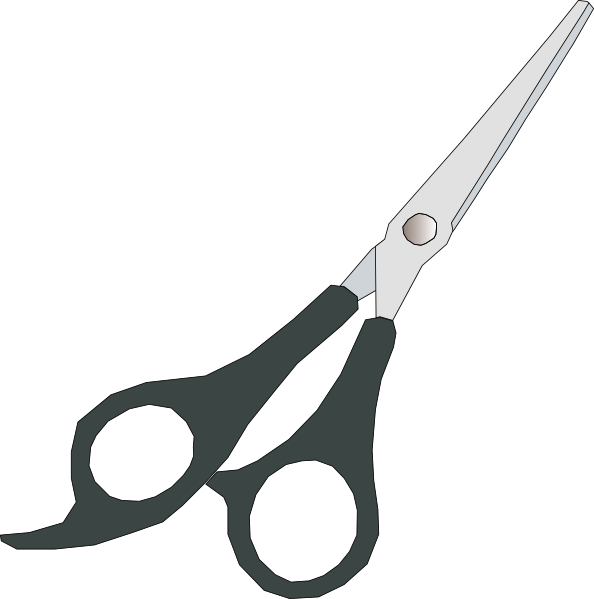 Grey Scissor clip art - vector clip art online, royalty free ...