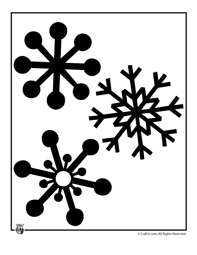 Printable Snowflake Shapes | Craft Jr.