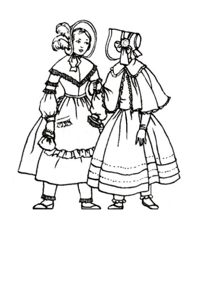 Children in Costume History 1840-1850 Romantic Fashions for Girls