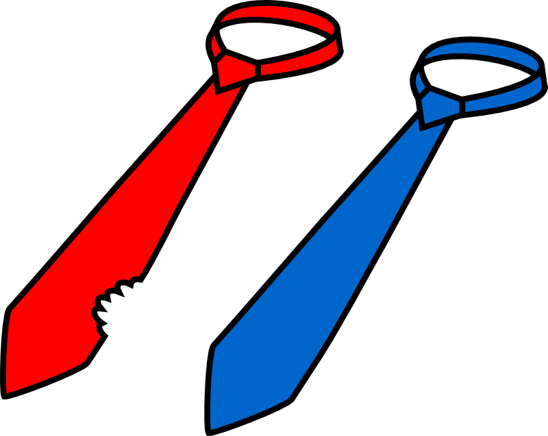 Clipart - Two ties (president's lunch)