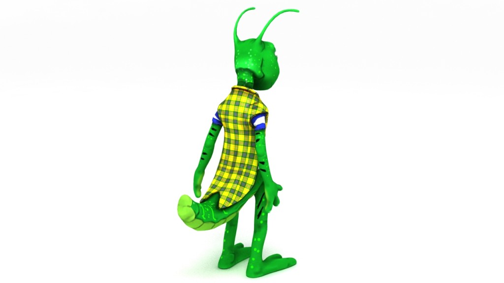 Cricket cartoon character | DD3D