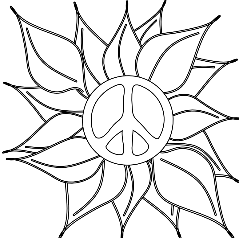 Drawing Of Peace Sign