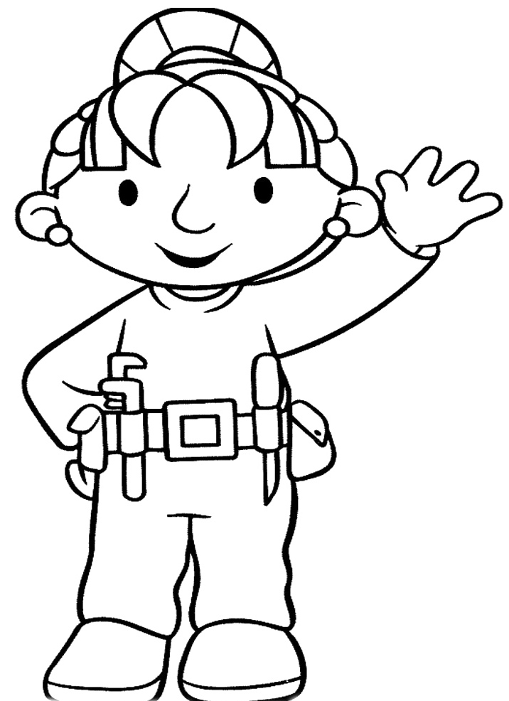 Wendy Is Friend Bob Coloring Pages - Bob The Builder Coloring ...
