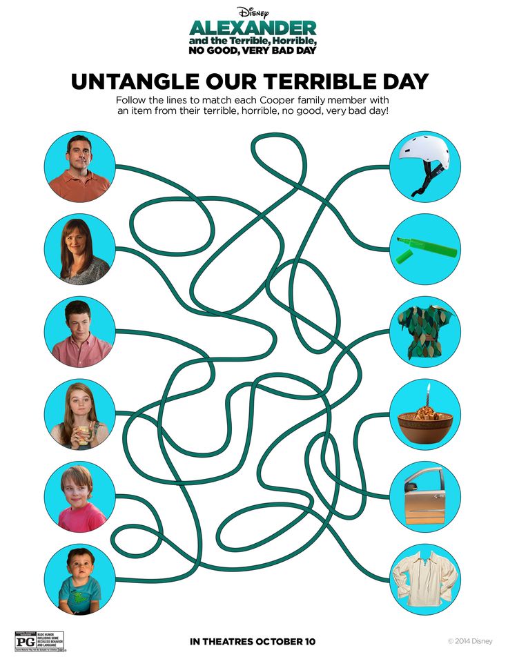 Untangle the Cooper family's #VeryBadDay | Alexander & The Terrible, …