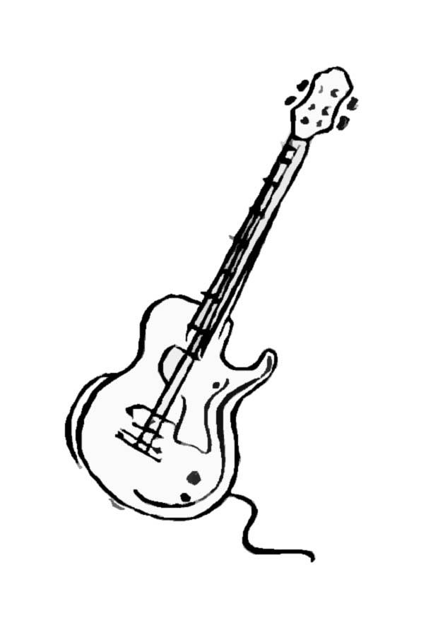 electro guitar coloring pages | Coloring Pages