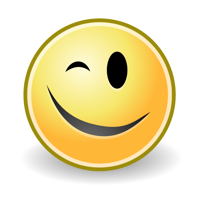 clipart smiley face wink - photo #12