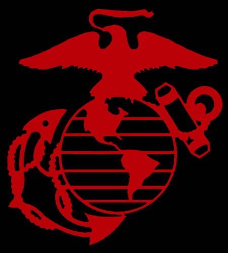 USMC Marine Corps Eagle Globe Anchor EGA Vinyl Decal Sticker ...