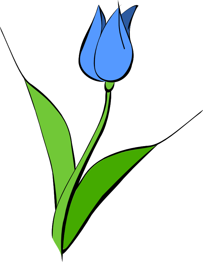 Blue Tulip Clip Art - Noelle Nichols' Blog