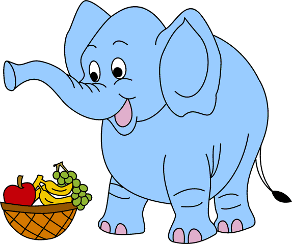 elephant eating clipart - photo #13