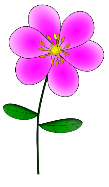 Purple Flower 8 clip art - vector clip art online, royalty free ...