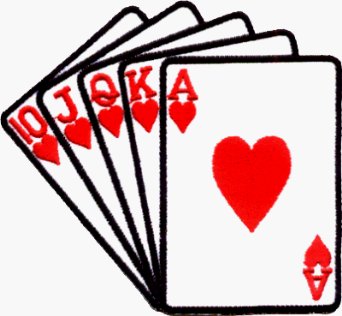 Royal Flush - Gambling Poker Playing Cards (Hearts ... - ClipArt ...
