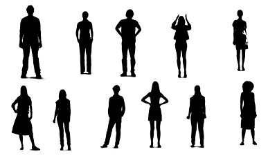 Stand And Wait People Silhouette Stock Footage Video 476470 ...