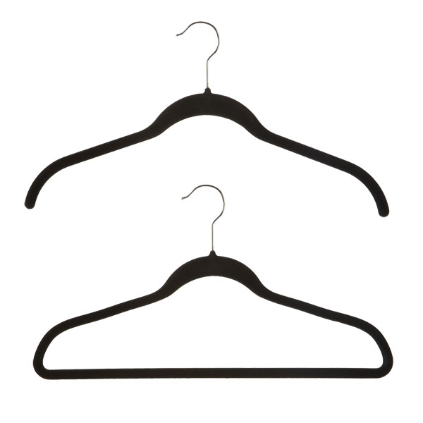 Black Huggable Hangers | The Container Store