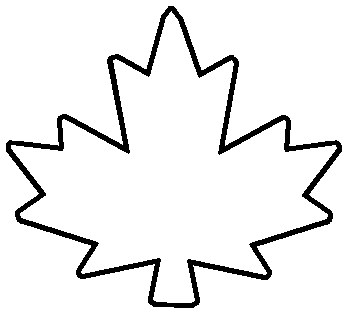 Maple Leaf Outline Vector - Gallery