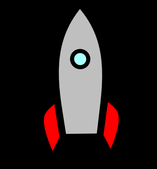 Rocket At Launch W/ No Flame clip art - vector clip art online ...