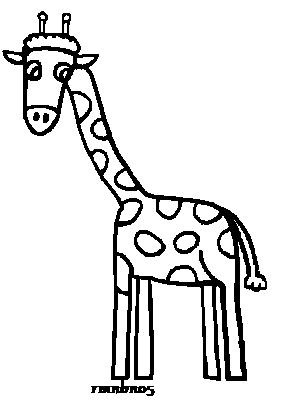 Giraffe Line Drawing - ClipArt Best