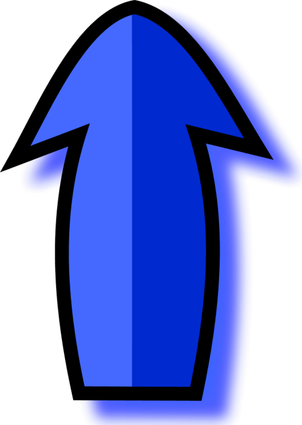 arrow pointing up - vector Clip Art