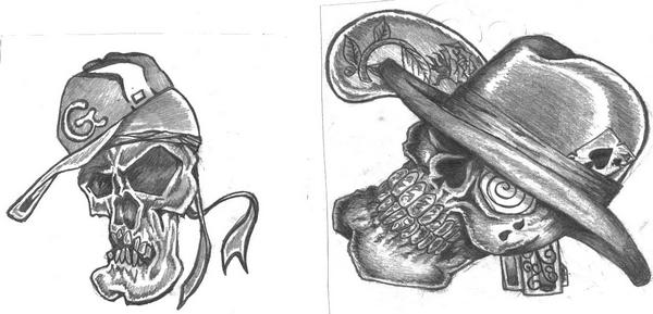 Gangster Drawings Of Skulls - Gallery