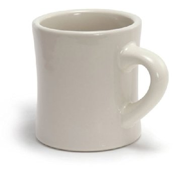 Amazon.com | Diner Coffee Mug: White Ceramic Mug: Coffee Cups & Mugs