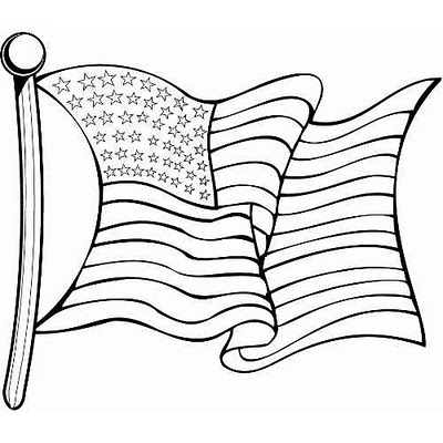 Waving American Flag Graphics Black And White | AnyoneGame.Com