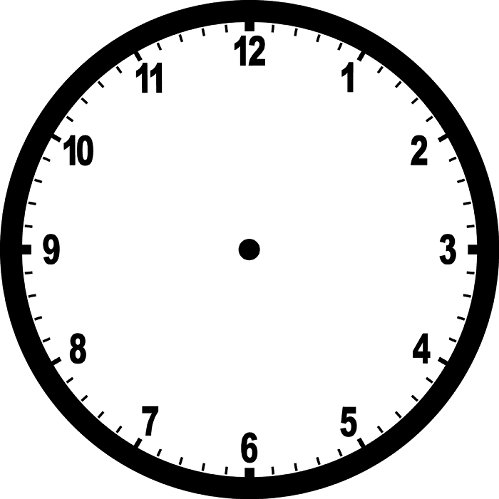 Free Printable Clock Face Template