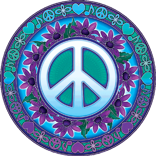 Flowery peace sign. | Peace Signs | Pinterest