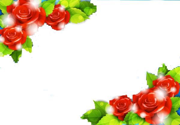 BEAUTIFUL FLOWERS BORDERS DESIGN on Pinterest | Border Design ...