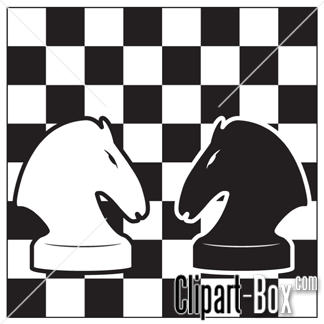 CLIPART CHESS KNIGHTS | Royalty free vector design