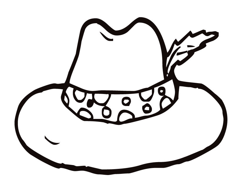 lady in hat Colouring Pages