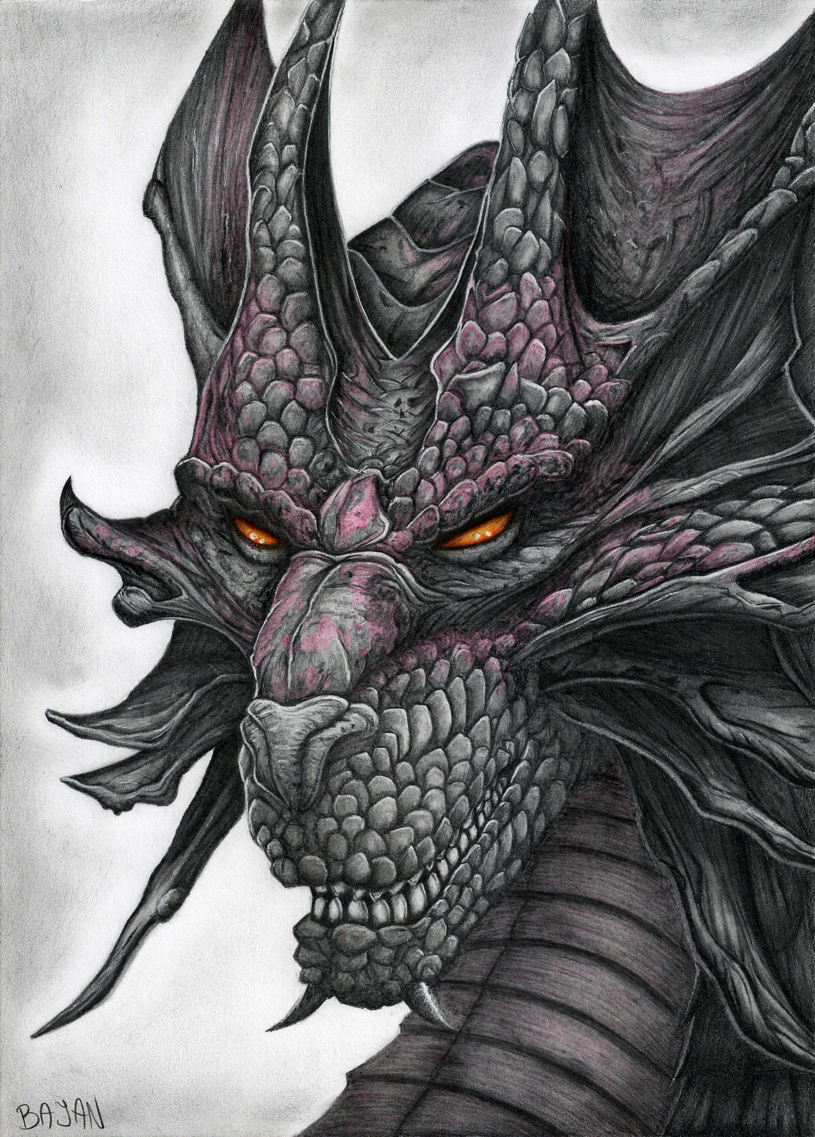 dragon sketch iphone