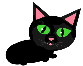 Black Cat Green Eyes design by jamiecreates, Cute t-shirts ...