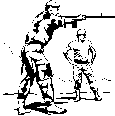 army shooting Colouring Pages