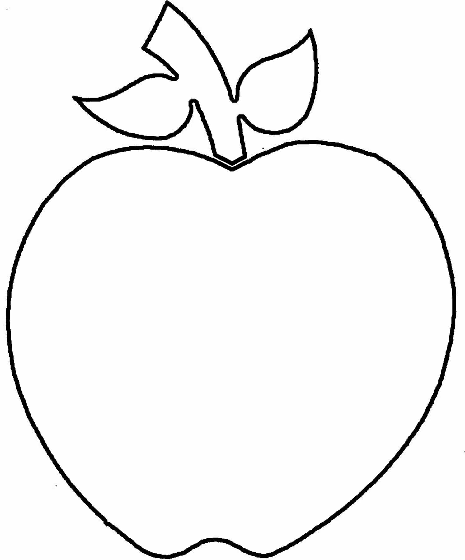 Images For > Apple Vector Outline