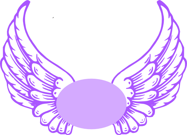 Purple Hot And Light Guardian Angel Wings clip art - vector clip ...