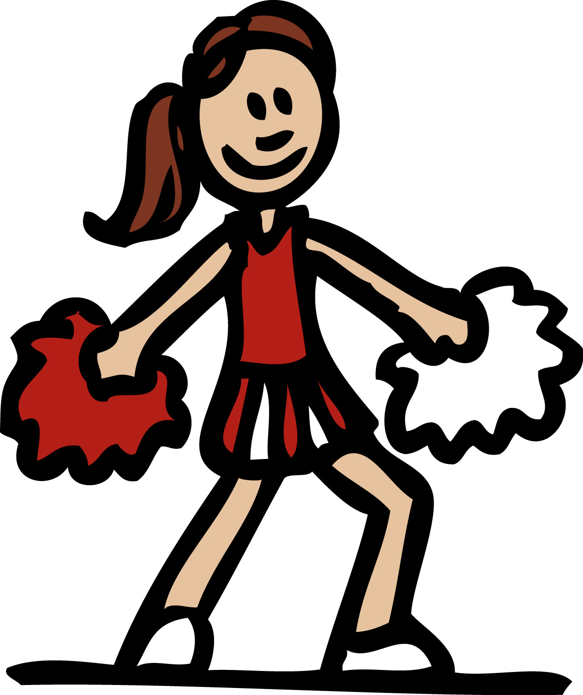 free animated clipart cheerleader - photo #4