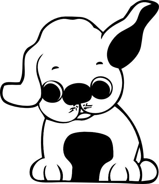 Puppy Clip Art Black And White | Clipart Panda - Free Clipart Images