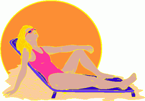 sunbathing_02 clipart - sunbathing_02 clip art