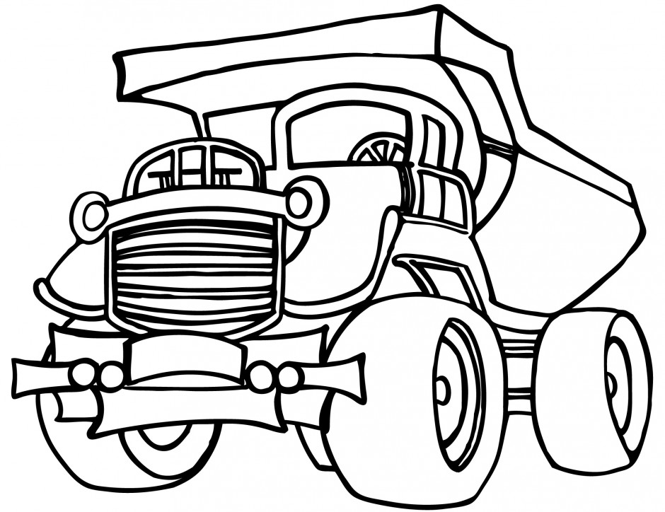 Trash Truck Coloring Pages Royalty Free RF Clipart Illustration ...