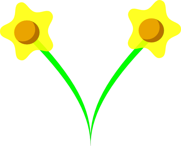 Simple Five Pettle Daffodil clip art - vector clip art online ...